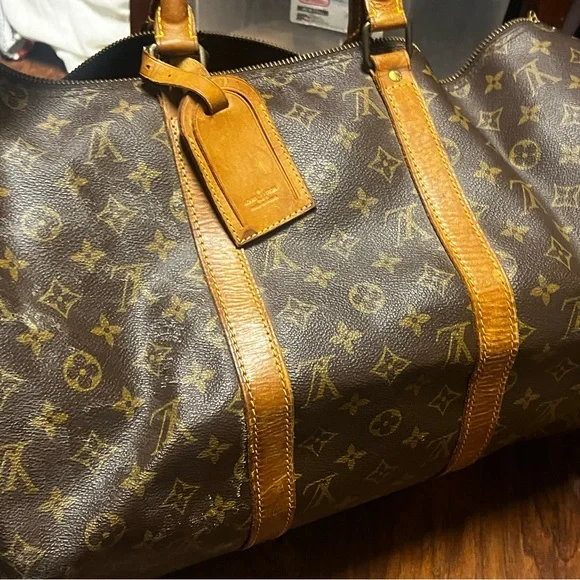 Brown Monogram Loui Vuitton Keepall 50 - Picture 5 of 13